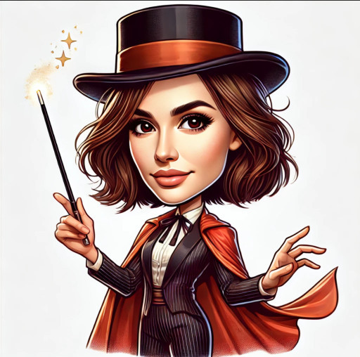 Этапы создания женского шаржа к 1 апреля