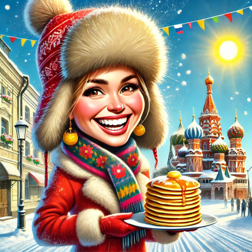 Портреты и шаржи на масленицу