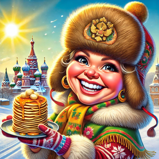 Портреты и шаржи на масленицу