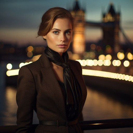 Стильные портреты девушки, созданные с помощью ИИ в различных образах и локациях