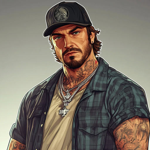 Примеры трансформации обычных фото в портреты в стиле GTA