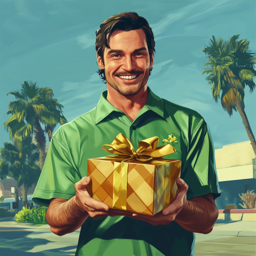 Сравнение различных стилей GTA от Vice City до GTA V на одном портрете