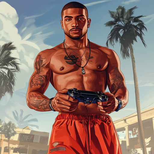 Примеры удачных портретов в стиле GTA с разным настроением и стилистикой