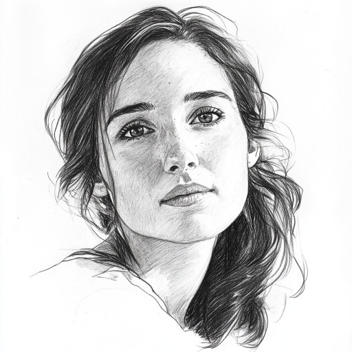 Коллекция женских портретов карандашом в различных стилях: от романтического до классического академического