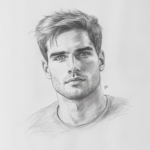 Различные примеры оформления и использования мужских портретов карандашом в интерьере и в качестве подарка