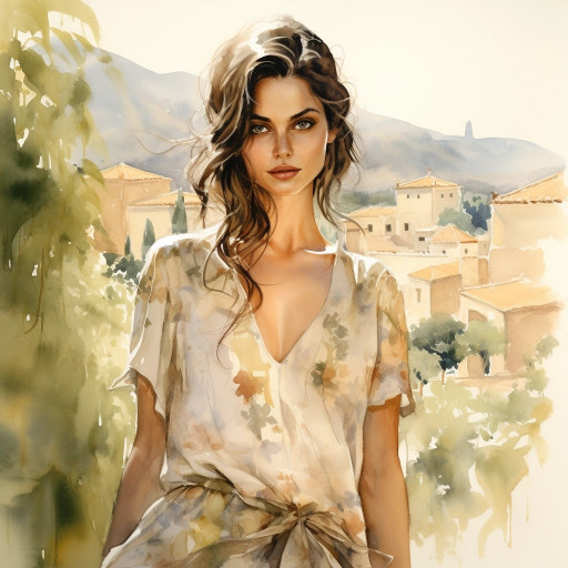 Портреты акварелью по фото