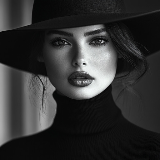 Стильный кинематографический портрет с драматичным освещением, насыщенными цветами и профессиональной обработкой