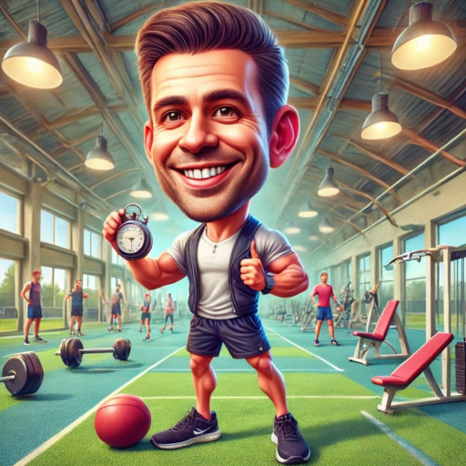 Оригинальный ИИ-шарж для поздравления учителя