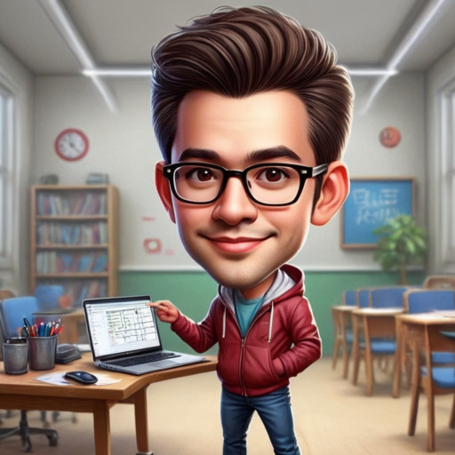 Художественный ИИ-портрет учителя в подарок