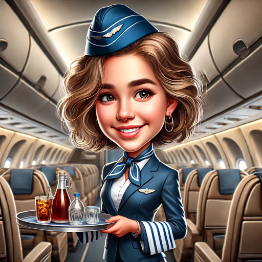 Креативный шарж для женщины на 1 апреля