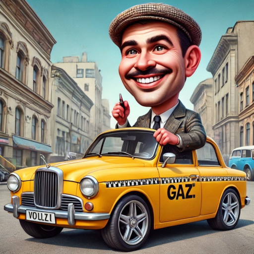 портрет улыбающегося таксиста в профессиональной форме