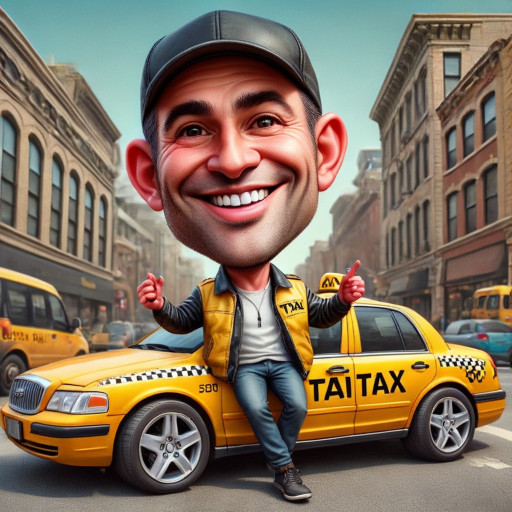 Шарж таксиста
