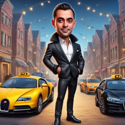 Шарж таксиста