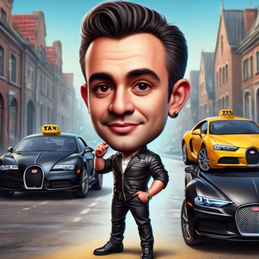 Шарж таксиста