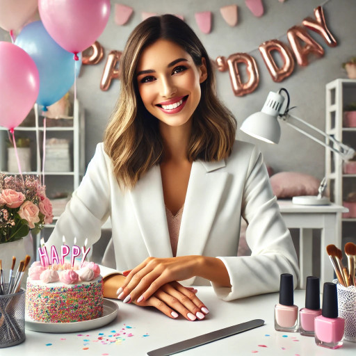 процесс создания шаржа маникюрщицы по фото с помощью нейросети