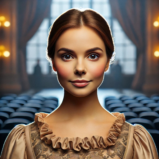 ИИ портрет театрального актера в образе