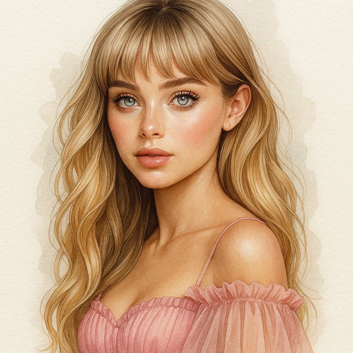 Варианты акварельных портретов в различных стилях