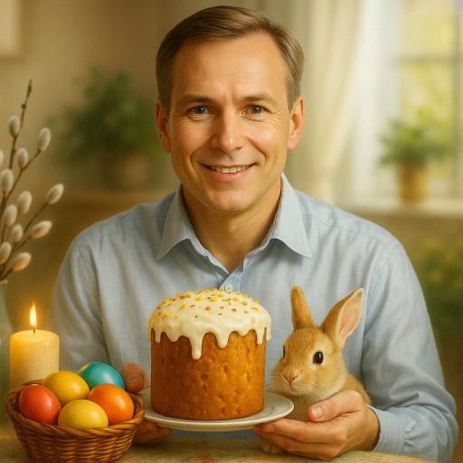 Процесс создания пасхального ИИ-портрета на платформе SnapStick