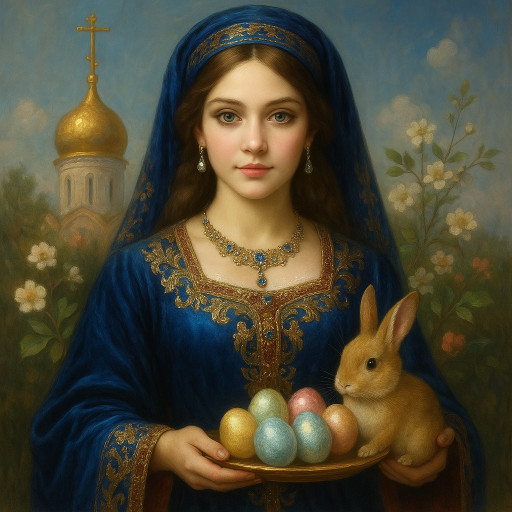 Процесс создания пасхального ИИ-портрета на платформе SnapStick