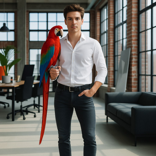 Шарж с домашним питомцем, созданный с помощью ИИ