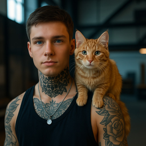 Шарж с домашним питомцем, созданный с помощью ИИ