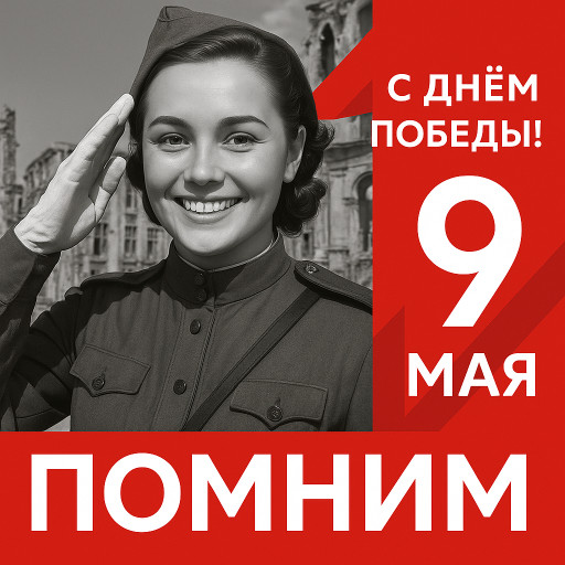 Коллекция ИИ-портретов и поздравительных открыток к 9 мая