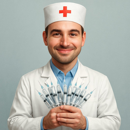 коллаж шаржей медицинских работников созданных ИИ