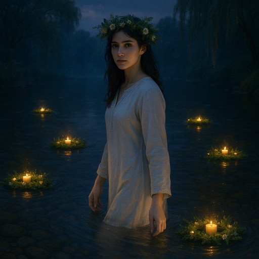 ИИ-портрет в стиле праздника Ивана Купала