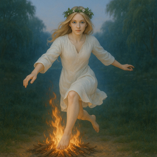 ИИ-портрет в стиле праздника Ивана Купала