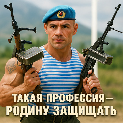 карикатура на десантника день вдв