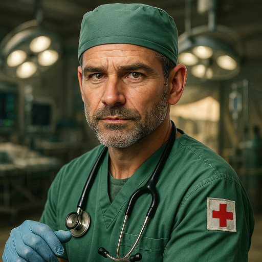 военный медик оказывает помощь раненому