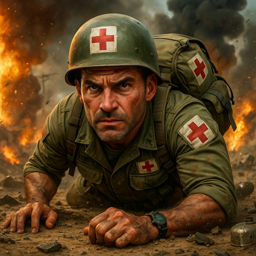 портрет военного медика в форме