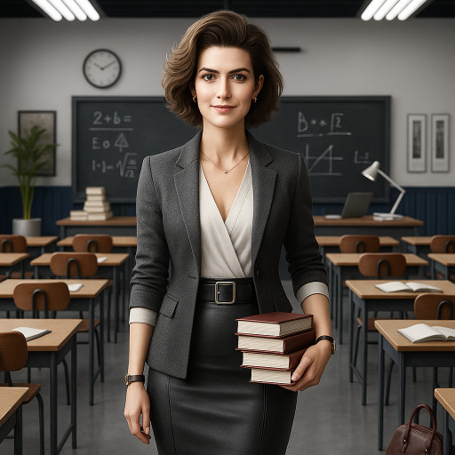 Оригинальный ИИ-шарж для поздравления учителя