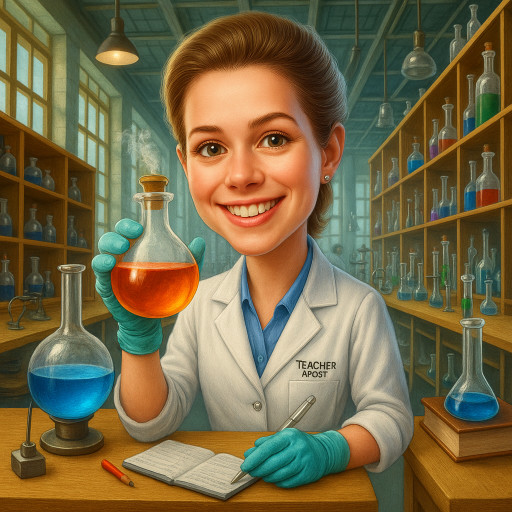 Художественный ИИ-портрет учителя в подарок