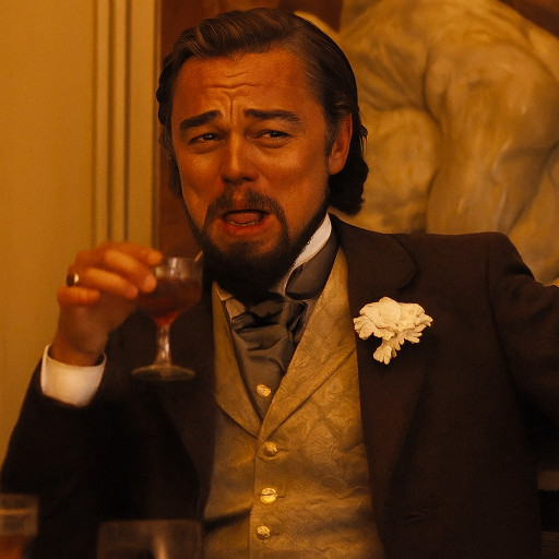 Мужчина смеется над персонализированным мемом, созданным по фото