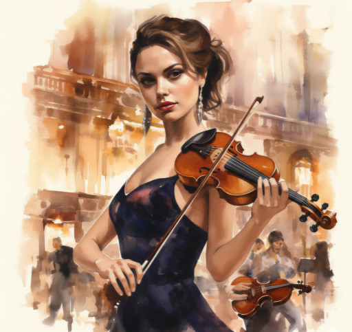 Варианты акварельных портретов в различных стилях