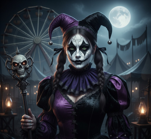 Зомби портрет созданный искусственным интеллектом на Хэллоуин