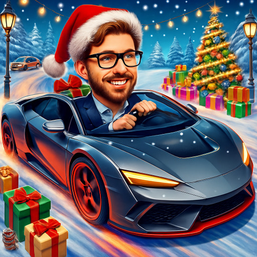 Создание новогоднего AI-шаржа онлайн за секунды