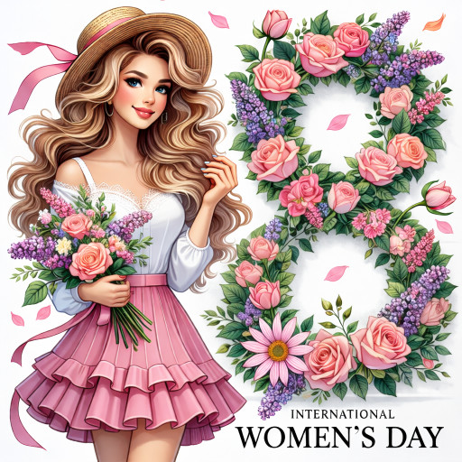 Шаржи и портреты по фото к 8 марта 