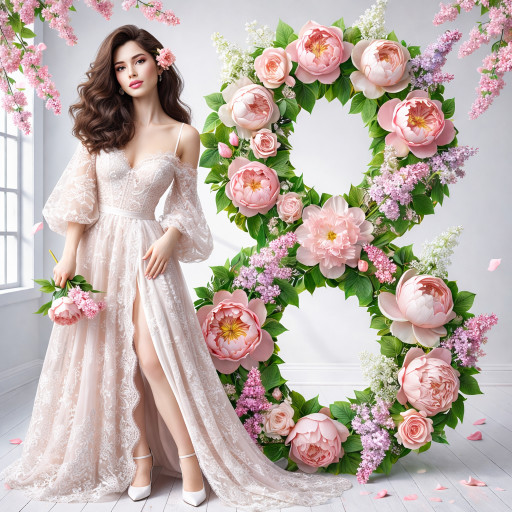 Шаржи и портреты по фото к 8 марта 