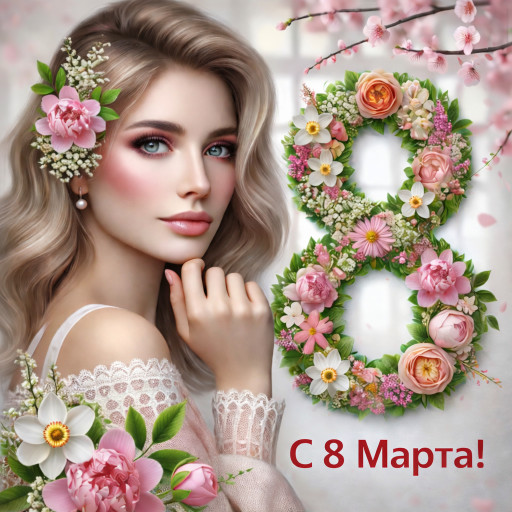 Шаржи и портреты по фото к 8 марта 