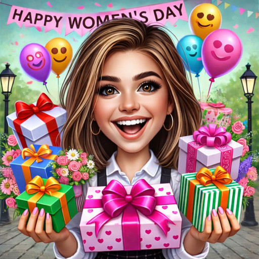 Шаржи и портреты по фото к 8 марта 