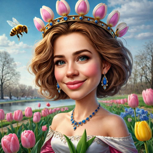 Шаржи и портреты по фото к 8 марта 