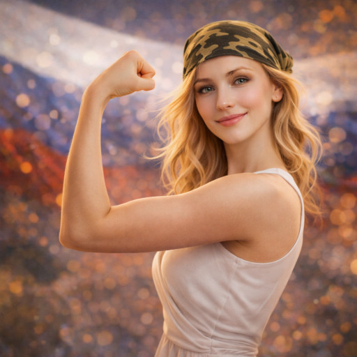 мужской портрет в героическом стиле созданный нейросетью на 23 февраля