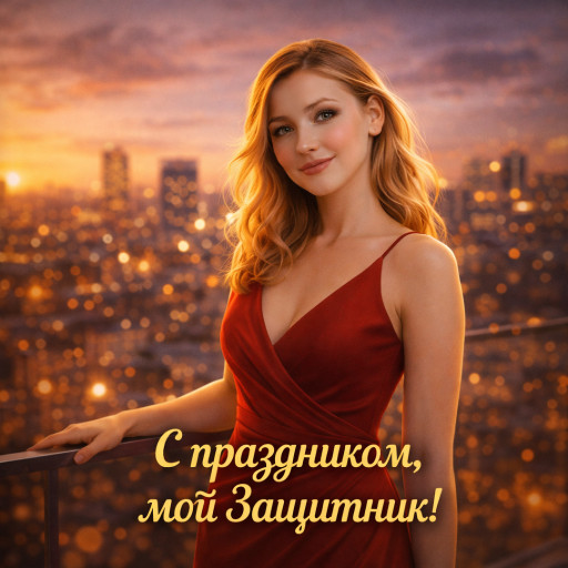 мужской портрет в героическом стиле созданный нейросетью на 23 февраля