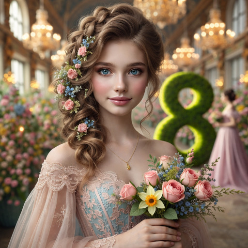 Поздравления с 8 марта для девочки