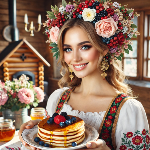 Портреты и шаржи на масленицу