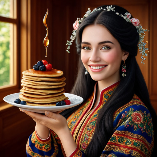 Портреты и шаржи на масленицу