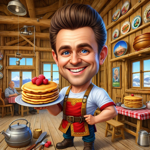 Портреты и шаржи на масленицу