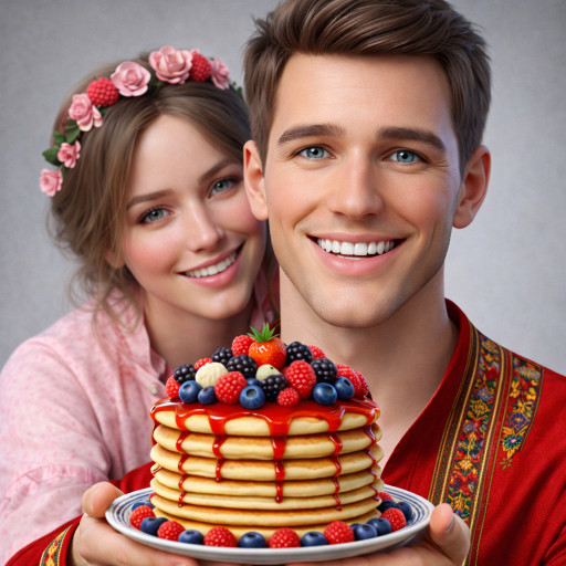 Портреты и шаржи на масленицу